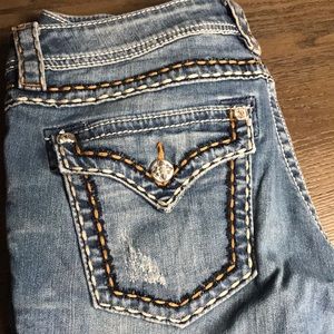 Miss me jeans cuffed skinny size 29